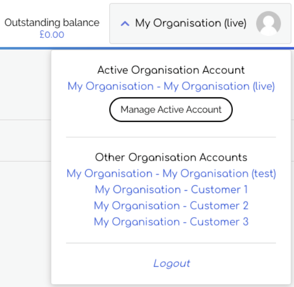 sample account picker